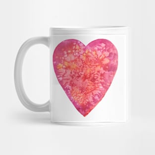 BE MY VALENTINE - watercolor heart painting Mug